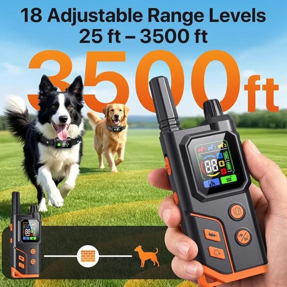 2In1 Wireless Dog Collar Fence System & Correction Collar